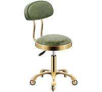 Adjustable Rolling Stool with Backrest, Swivel Comfort on Wheels, Heavy Duty Hydraulic for Salon, Massage, Clinic, Office
