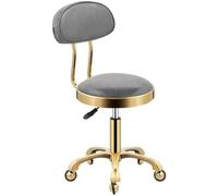Adjustable Rolling Stool with Backrest, Swivel Comfort on Wheels, Heavy Duty Hydraulic for Salon, Massage, Clinic, Office