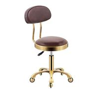 Adjustable Rolling Stool with Backrest, Swivel & Hydraulic Office Stool on Wheels for Salon, Massage, Clinic, Bar, Heavy Duty Comfort