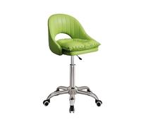 Adjustable Rolling Stool with Wheels18 23" Saddle Chair for Hairstylists & Mechanics Back Support Thick Padded Seat for Office & Salon Use