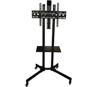 Adjustable Rolling TV Stand Cart Universal TV Bracket with Height Adjustment Mobile TV Cart for 3270 inch Screens Easy Move TV Stand with Locking Wheels
