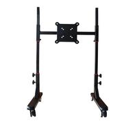 Adjustable Rolling TV Stand for 55" TVs Mobile TV Cart with Mount Fits VESA 100x100mm 44lbs Capacity Perfect for Home & Office Use