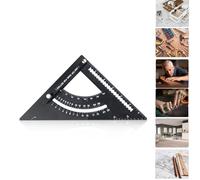 Adjustable Roofing Quick Square HD Aluminium Alloy Ruler with Screw-Fixed Needle for Precise Angle Positioning in Carpentry Work