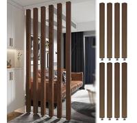 Adjustable Room Divider Posts - Privacy Screens for Home & Office, No Drilling Required, 6 Pieces, 175cm Tall