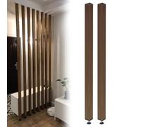 Adjustable Room Divider Screen - Customizable Wood Partition for Living Rooms & Studies, 2 Pieces, 63 inches - Stylish Entrance Hall Wall Column