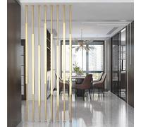 Adjustable Room Divider Screens, No Drilling Installation Metal Slats Partition for Entrance Hall, Office, and Home Space Separation
