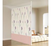 Adjustable Room Divider SetHeavyDuty Curtain Rod with HooksTemporary Privacy Screen for Living Room Bedroom OfficeEasy Install Partition Solution