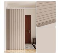 Adjustable Room DividerNo Drill Free Standing Privacy Screen with Curtain Rods Kit for Fitting Rooms Beauty Salons Bedrooms (Brown W6080CM/H180CM)