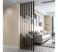 Adjustable Room DividerNoHole Installation Privacy Screen with Metal Slats for Office Home Hotel & StoreVersatile Wall Partition with Stable Feet