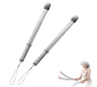 Adjustable Ropeless Battle Ropes Training, Heavy Duty Portable Cordless Battle Ropes for Home Gym, Workout Exercise Rope for Strength Building, Cardio and Strength Training Fitness Equipment (Gray)