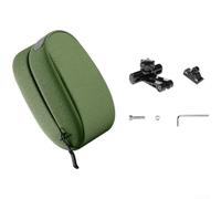 Adjustable Rotating Saddle Bag 0. for 3l Multi-Angle Adjustable | Fast click-on/off mechanism, secure lock, easy portability, fits road and mountain bikes(Green)