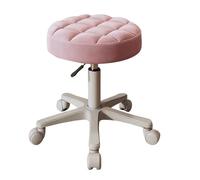 Adjustable Rotating Salon Chair - Versatile Makeup Stool for Bedroom Living Room & Salon Design with Wheels Perfect for Professals & Home Use