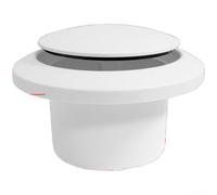 Adjustable Round Air Vent Cover, with Filter Mesh & Soundproof Cotton | ABS, 3-Position Push Control, Removable Filter, Easy-Clean, for HVAC Exhaust Wall/Ceiling Ducts, White