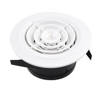 Adjustable Round Air Vent Louver Grille Cover Outlet Made of ABS for Wall or Ceiling Exhaust Ventilation Systems, Removable Panel Design for Simple Maintenance, Suitable for Bathroom(125mm)