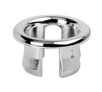 Adjustable Round Basin Overflow Ring, Bathroom Edge, White Hole Plug, Easy Drain Accessory, Clean Finish Upgrade Insert Home Use