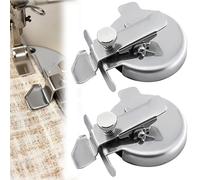 Adjustable Round Magnetic Seam Guide, 2026 New Needle Seam Guide Gauge Sewing Machine, Adjustable Thickness Screw, For Edge Retaining/Positioning/Anti-Curling (2pcs)