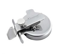 Adjustable Round Magnetic Seam Guide, Adjustable Thickness Screw, Stainless Steel Strong Magnetic Base, Curved Edge Design Perfect for Rounded Hems, Collars, and Circle Sewing