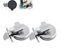 Adjustable Round Magnetic Seam Guide,Stainless Steel Strong Magnetic Base Sewing Accessory,Curved Edge for Rounded Hems Collars Circle Sewing Lock Stitch (2PCS)