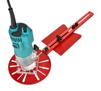 Adjustable Router Circles Jig, Aluminum Alloy Multifunctional Cutting Guide for Precision Woodworking and Carpentry Projects