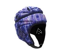 Adjustable Rugby Headguard Kids Junior Rugby Helmet Soft Rugby Head Guard Breathable Rugby Headgear with Chin Strap Rugby Accessories for Boys Child Kids Youth Teens- Style C