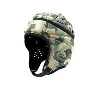 Adjustable Rugby Headguard Kids Junior Rugby Helmet Soft Rugby Head Guard Breathable Rugby Headgear with Chin Strap Rugby Accessories for Boys Child Kids Youth Teens- Style B