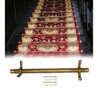 Adjustable Runner Polished Bar Bracket Hardware Secure Flooring Holders，Adjustable Non-Slip Stair Carpet Rods for Runners, Durable Floor Mat Bar for Secure Fit in Homes, Theaters, and Museu