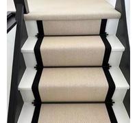 Adjustable Runner Polished Bar Bracket Hardware Secure Flooring Holders，Antique Brass Stair Rods for Carpet Runners, Black Fixed Stair Carpet Rods Durable, Elegant Design for Home Décor