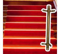 Adjustable Runner Polished Bar Bracket Hardware Secure Flooring Holders，Antique Brass Stair Rods for Carpet Runners Staircase Bracket Hardware