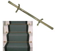 Adjustable Runner Polished Bar Bracket Hardware Secure Flooring Holders，Brass Stair Carpet Runner Holder Rods Inches - Secure Tubular Rods for Stair Runners in Company Library Museum St
