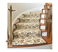 Adjustable Runner Polished Bar Bracket Hardware Secure Flooring Holders，Metal Rod Hold Carpet Runner for Stairs with Spherical Finial and Brackets, Easy Installation for Theaters, Museums, a
