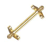 Adjustable Runner Polished Bar Bracket Hardware Secure Flooring Holders，Metal Rod Hold Carpet Runner for Stairs with Spherical Finial and Brackets, Easy Installation for Theaters, Museums, a