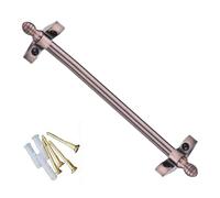 Adjustable Runner Polished Bar Bracket Hardware Secure Flooring Holders，Stair Carpet Rod,Antique Brass Stair Rods for Carpet Security, Decorative Metal Bars for Wooden Steps, Commercial Stai