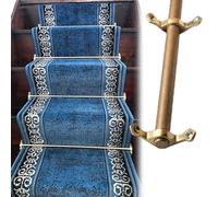 Adjustable Runner Polished Bar Bracket Hardware Secure Flooring Holders，Stair Carpet Rod,Brass Stair Carpet Gripper Bar in Long, Slip-Resistant, Durable, Easy Installation for Hotels & Art G