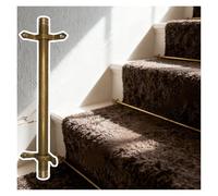 Adjustable Runner Polished Bar Bracket Hardware Secure Flooring Holders，Stair Carpet Rod,Brass Stair Carpet Gripper Bar in Long, Slip-Resistant, Durable, Easy Installation for Hotels & Art G