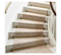 Adjustable Runner Polished Bar Bracket Hardware Secure Flooring Holders，Stair Carpet Rod,Brass Stair Carpet Gripper Bar in Long, Slip-Resistant, Durable, Easy Installation for Hotels & Art G