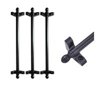 Adjustable Runner Polished Bar Bracket Hardware Secure Flooring Holders，Stair Carpet Rod,Premium Bright Gold Brass Carpet Stair Rods - Decorative Stair Runner Holders for Home & Office - Ava