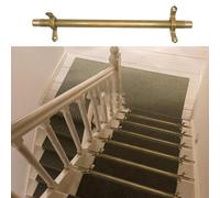 Adjustable Runner Polished Bar Bracket Hardware Secure Flooring Holders，Stair Carpet Rod,Stair Carpet Runner Holders, Brass Secure Tubular Rods for Company, Library & Museum Staircase Rugs