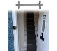 Adjustable Runner Polished Bar Bracket Hardware Secure Flooring Holders，Stair Carpet Rods with Holder Brackets, Fixed Polished Metal Stick, Easy to Install, for Office Museum Hallway Stairwa