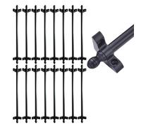Adjustable Runner Polished Bar Bracket Hardware Secure Flooring Holders，Stair Runner Rods,Antique Brass Stair Rods - Stylish Hollow Stair Bars for Securing Carpet, Perfect for Various Home D