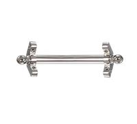 Adjustable Runner Polished Bar Bracket Hardware Secure Flooring Holders，Stair Runner Rods for Carpet Runners - Perfect for Theaters, Museums, and Home Use - Durable, Easy Install,