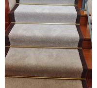 Adjustable Runner Polished Bar Bracket Hardware Secure Flooring Holders，Stair Runner Rods,Gold Brass Carpet Rods for Runners,Durable Stair Rods for Commercial Use, Elegant Staircase Accessor