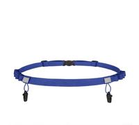 Adjustable Running Marathon Fixed Belt with Reflective Elements and Waterproof Design for Jogging, and Cycling Athletes, Secure Number Holder Without damaging Clothing (Blue)