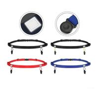 Adjustable Running Marathon Fixed Belt with Reflective Elements and Waterproof Design for Jogging, and Cycling Athletes, Secure Number Holder Without damaging Clothing (Black and White)