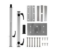 Adjustable RV Aluminum Table Legs Swivel Folding Furniture Legs with Screws for Caravan Camper Boat Motorhome Accessories (Silver) & Lightweight