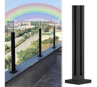 Adjustable s Railing for Outdoors Perfect for Balcony Terrace & Pool 30 150 cm Height Gray Support for Safe Spaces