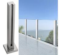Adjustable s Railing System Post 60100 cm Tall with Spigot Slot for 1012 mm PanelsIdeal Balcony Guardrail & Deck Fence Corner Post