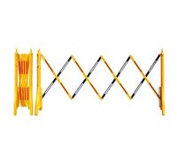 Adjustable Safety Barrier - Retractable Plastic Safety Fence with Reflective Strips for Enhanced Visibility - Ideal for Outdoor Use and Crowd Control