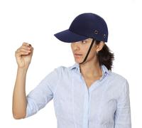 Adjustable Safety Bump with ABS Shell Hat Baseball Cap | Cotton EVA Build, Black Colour, Packable Design, for Light Industrial Tasks and Outdoor Use