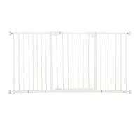 Adjustable Safety Gate 3 Extensions and Four Adjustable Screws, White Pawhut