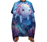 Adjustable Salon Cape, Cute Ocean Animal Axolotl, Barber Haircut Capes Professional Hair Cutting Cape for Coloring Haircut Women